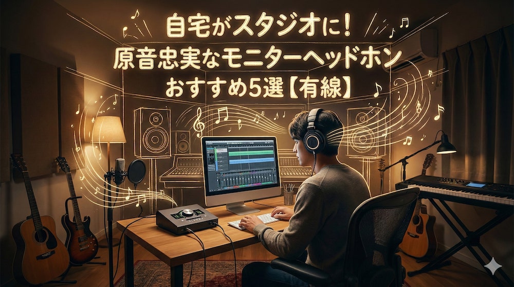 自宅がスタジオに！原音忠実なモニターヘッドホンおすすめ5選【有線】