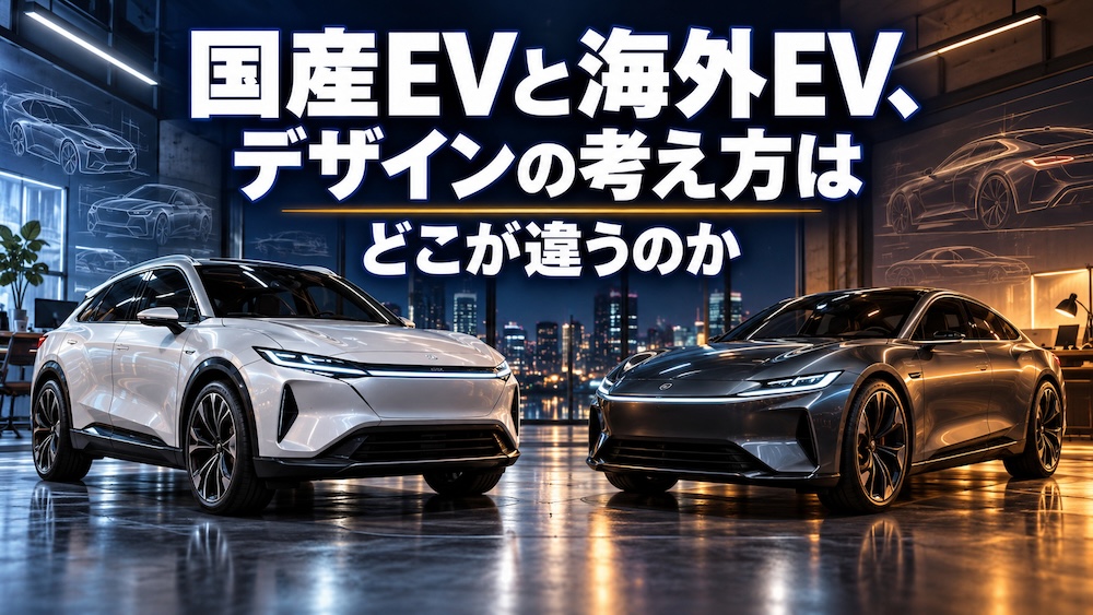 国産EVと海外EV、デザインの考え方はどこが違うのか